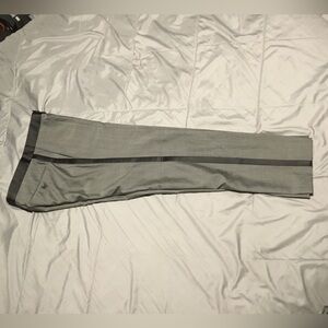 Ben Sherman Light Gray Dress Pants with Black Side Stripe
